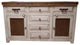 Fontana Rustic Reclaimed Wood Bathroom Vanity, 55"x20"x32"