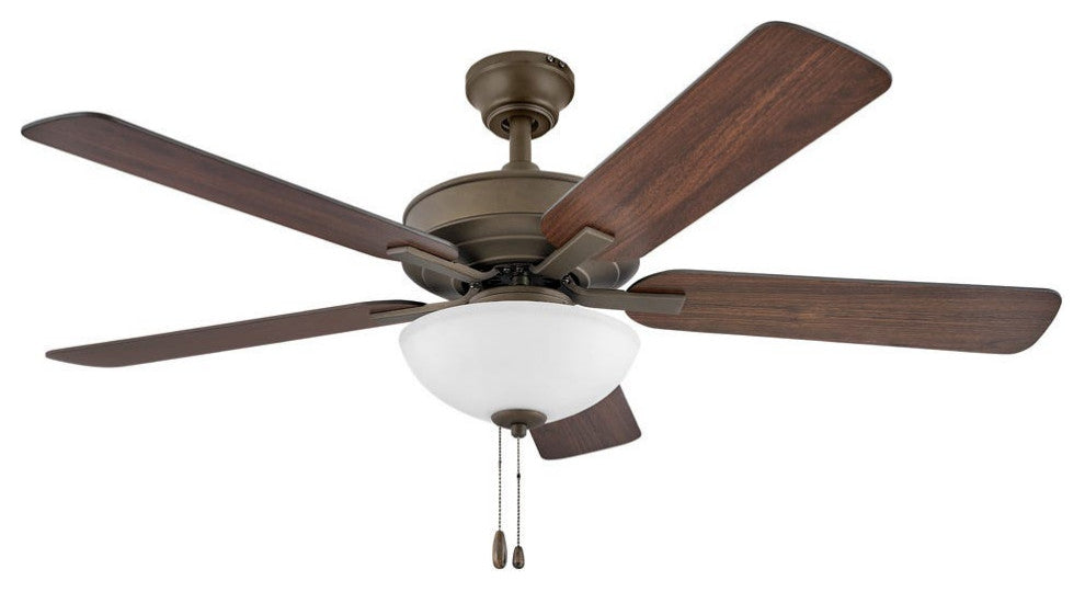 Hinkley Metro 52" LED Indoor Dual Mount Ceiling Fan, Metallic Matte Bronze