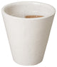 Tappered Planter, White 12x12