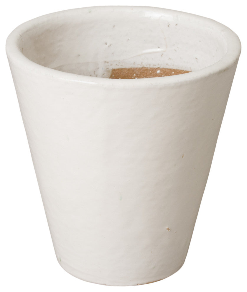Tappered Planter, White 12x12