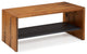 Alpine 42" Rustic Two-Tone Solid Wood Entry Bench - Amber