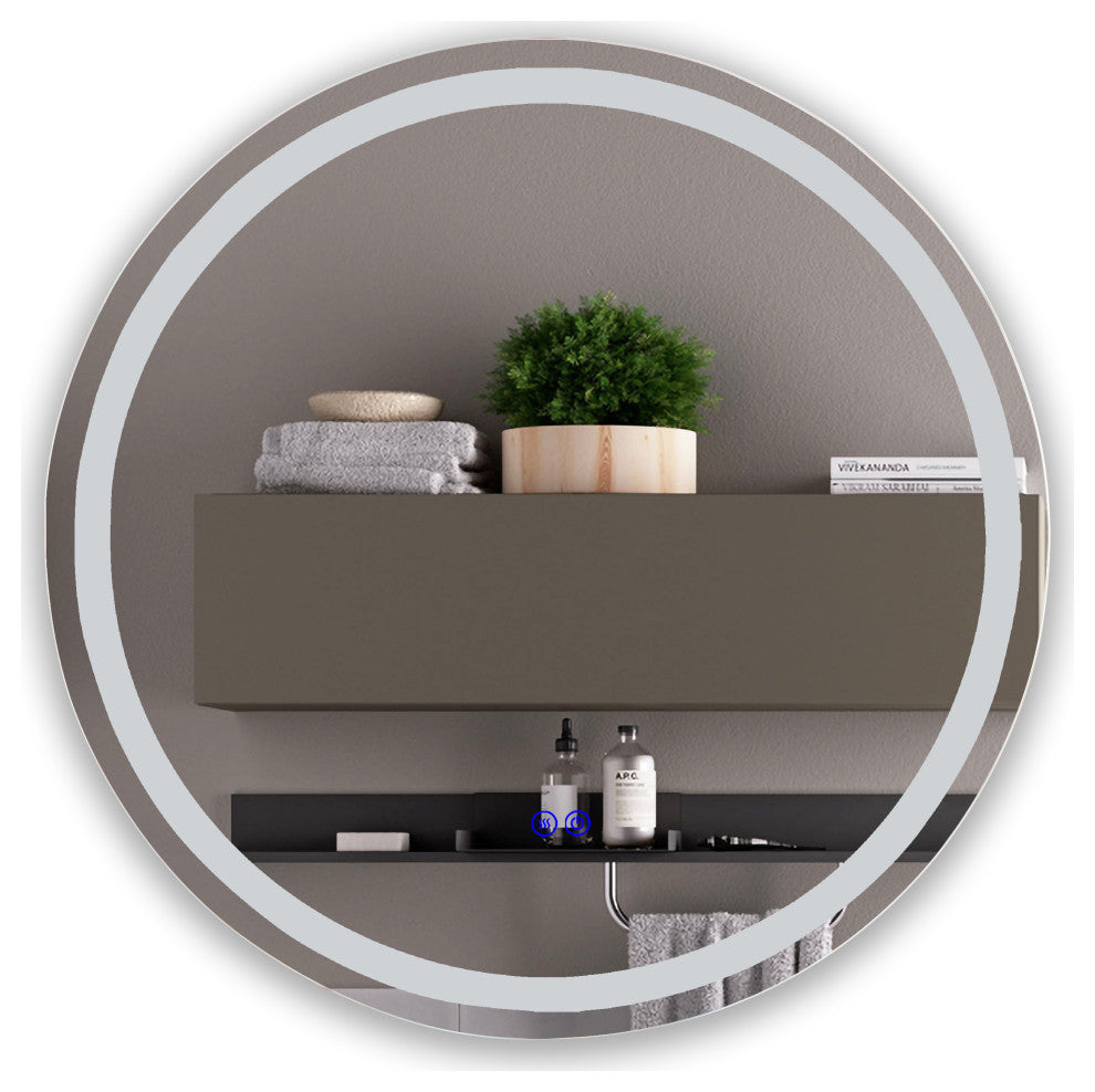 CHLOE Lighting LUMINOSITY Round TouchScreen LED Mirror