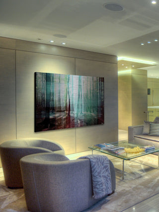 "Green Shadows" Print on Brushed Aluminum, 60"x40"