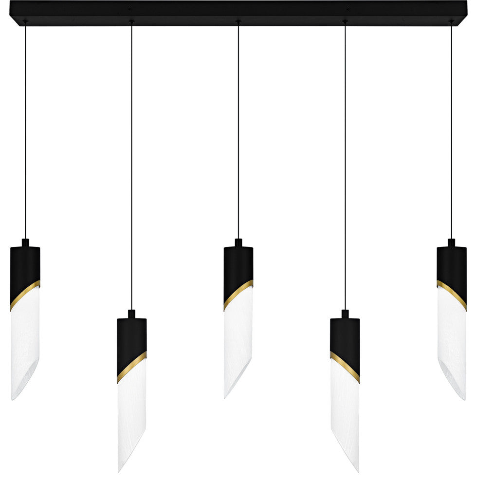 Quoizel PCAYS540 Alys 40"W LED Linear Pendant - Matte Black
