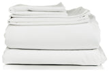 4-Piece, 1,800 Thread Count, Bamboo Feel, Soft Bed Sheets, White, King