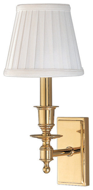 Ludlow 1-Light Wall Sconce, Aged Brass