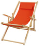0Sling Chair Natural Frame-Orange Canvas