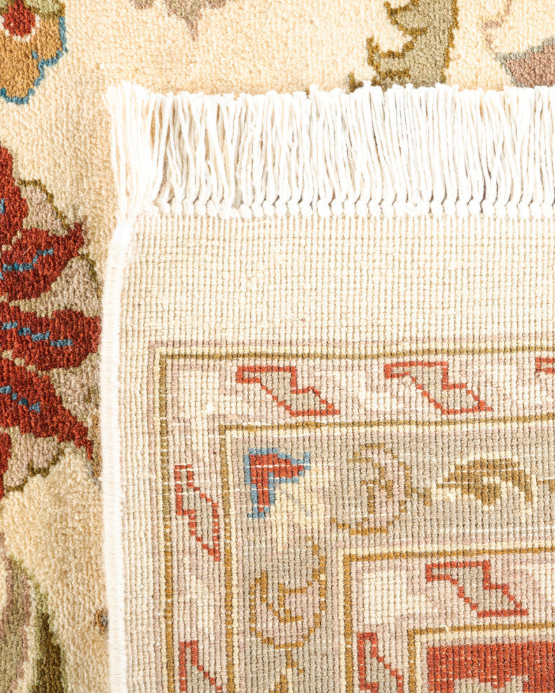 Unnao, One-of-a-Kind Hand-Knotted Area Rug Ivory, 9'1"x12'3"
