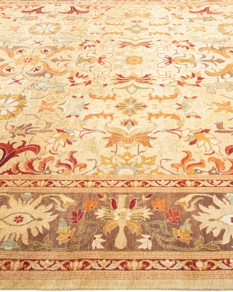 Mogul, One-of-a-Kind Hand-Knotted Area Rug Yellow, 8'1"x10'8"