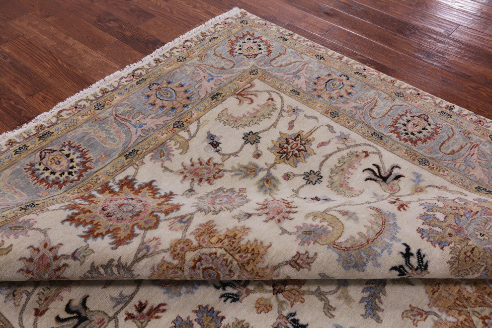 8' 1" X 9' 9" Hand-Knotted Persian Tabriz Wool Rug Q9025