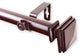 Wilson 1" Curtain Rod, Mahogany, 48-84"