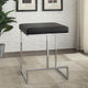 Largo  Modern Vinyl Stool, Black/Chrome