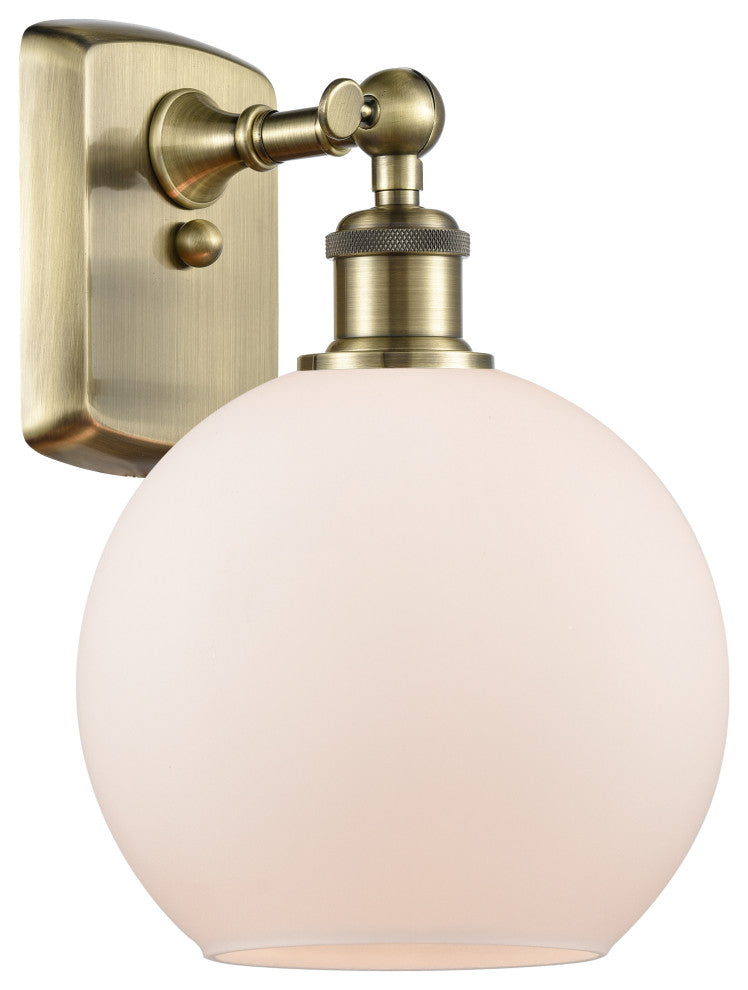 Innovations Lighting 516-1W-AB-G121-8-LED Athens 1 Light 8" Sconce