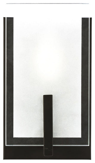 Syll 1-Light Wall/Bath Sconce, Midnight Black