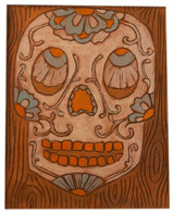 Wood Skull Wall Art, Unframed
