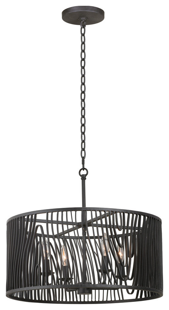 Morre 21x18" 4-Light Transitional Large Pendants by Kalco