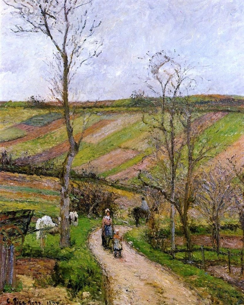 Camille Pissarro Route du Fond de l'Hermitage Pontoise Wall Decal
