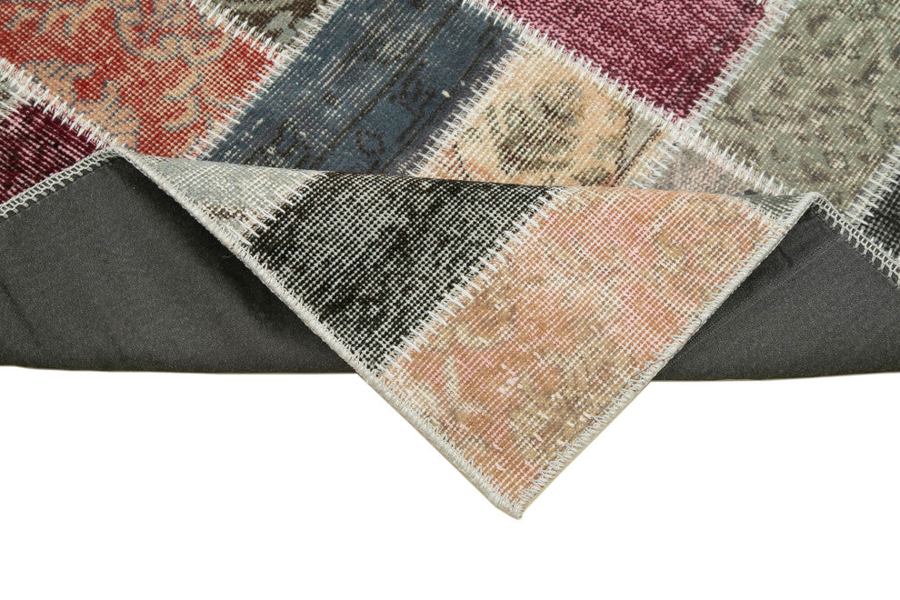 Rug N Carpet - Handmade Anatolian 2' 11" x 9' 9" Wool Patchwork Runner Area Rug
