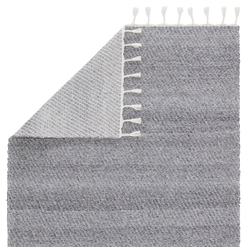 Jaipur Living Encanto Indoor/ Outdoor Solid Area Rug, Gray/White, 4'x6'