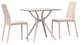 Soho Dining Set With 2 Chairs White