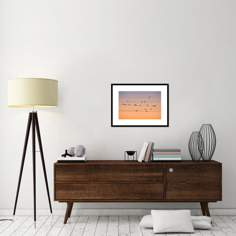 "Music Of Light" Framed Digital Print by John Fan, 30x22"