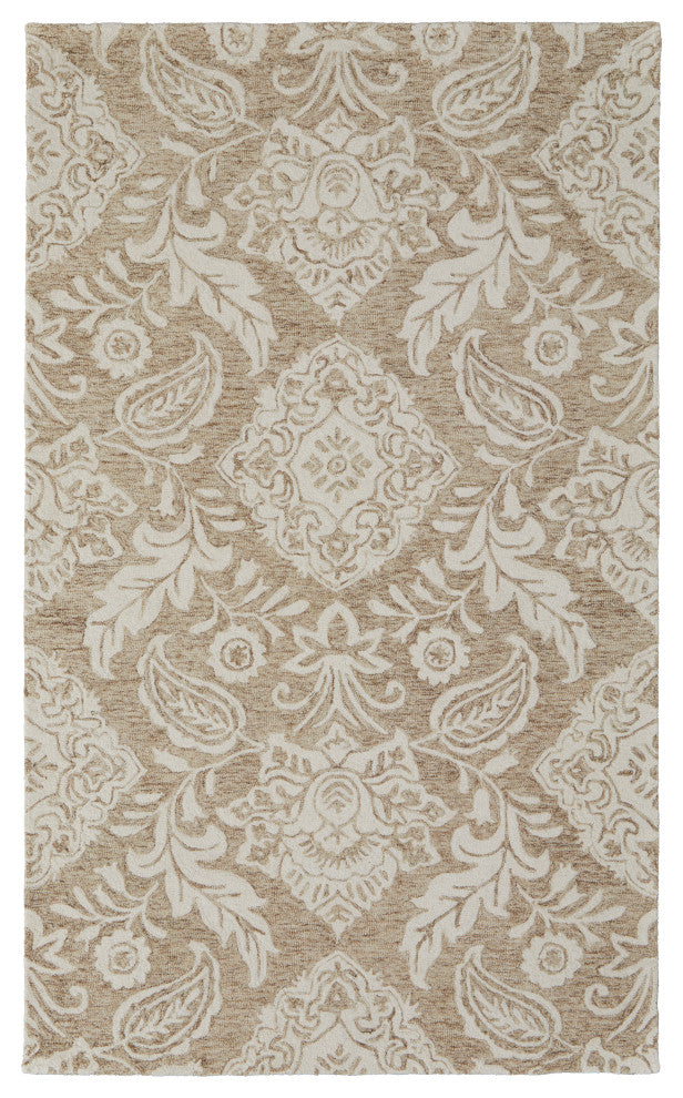 Weave & Wander Natal Blue/Gray, Taupe/Ivory, 9'x12'