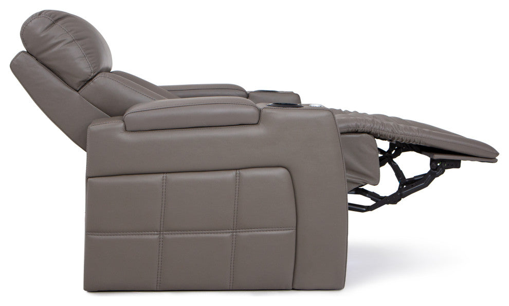 Seatcraft Summit Home Theater Seating, Light Gray, Row of 3