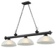 Zlite 2306-3MB-DWL14 3-Light Billiard, White Linen