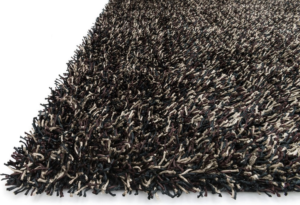Carrera Shag CG-02 Charcoal Area Rug, 3'6"x5'6"