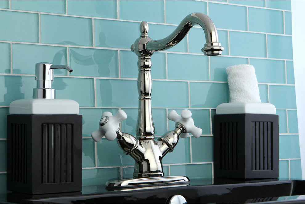 Kingston Brass Vessel Sink Faucet, Polished Nickel