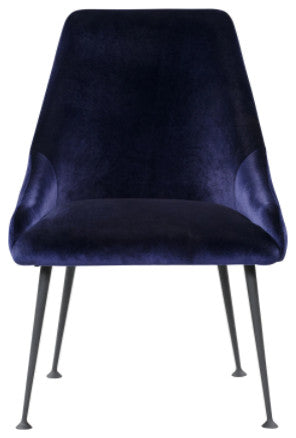 Contempo Cobalt Blue Microfiber Dining Or Side Chair