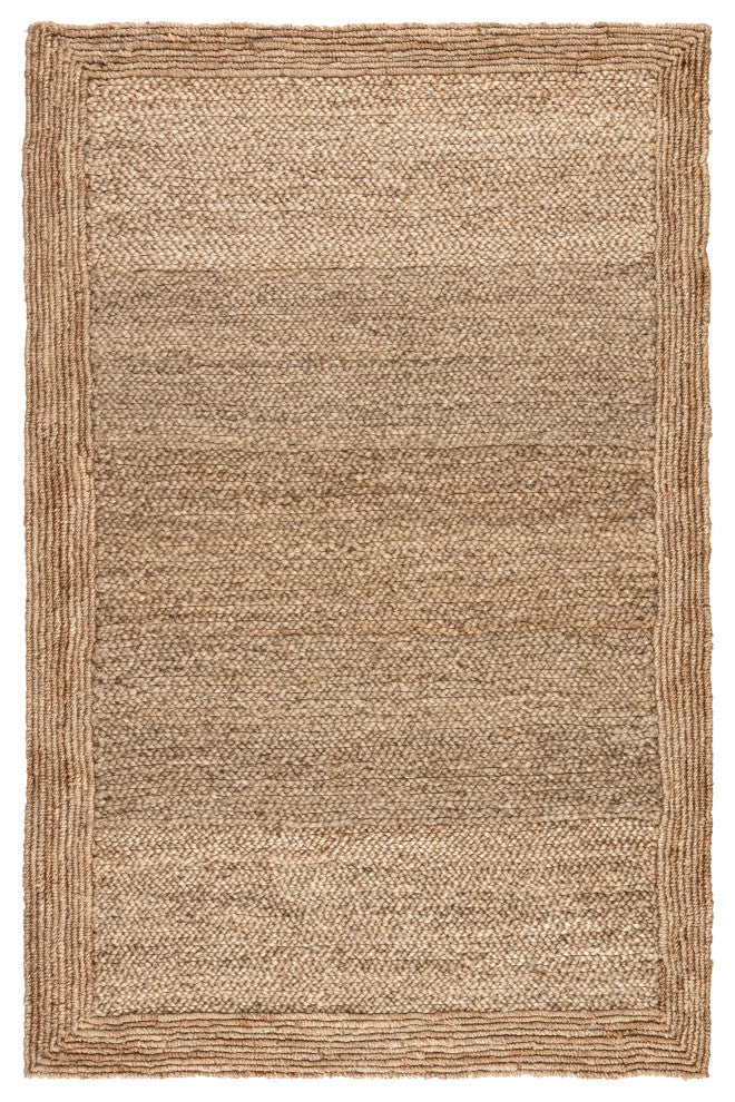 Jaipur Living Aboo Natural Solid Beige Area Rug, 10'x14'