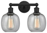 Innovations 616-2W-BK-G104 Belfast 2 Light 15" Bath Vanity Light, Matte Black