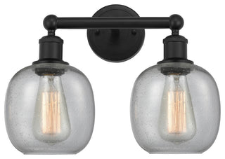 Innovations 616-2W-BK-G104 Belfast 2 Light 15" Bath Vanity Light, Matte Black