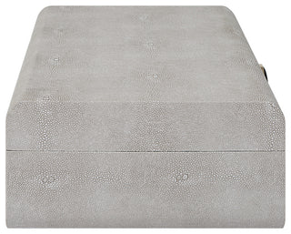 Uttermost Lalique White Shagreen Box