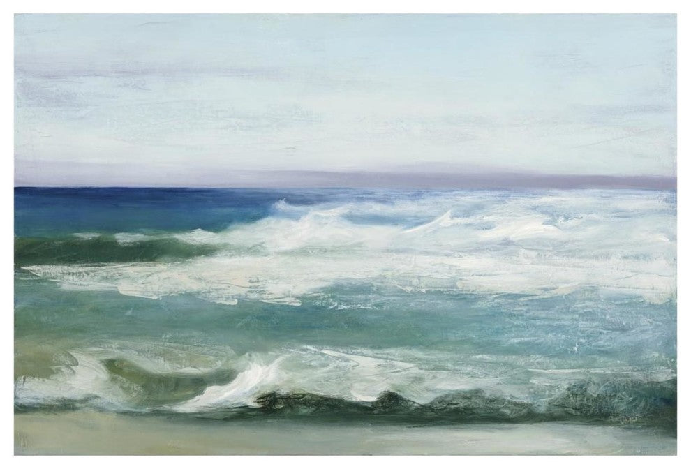 "Azure Ocean" Digital Paper Print by Julia Purinton, 32"x22"