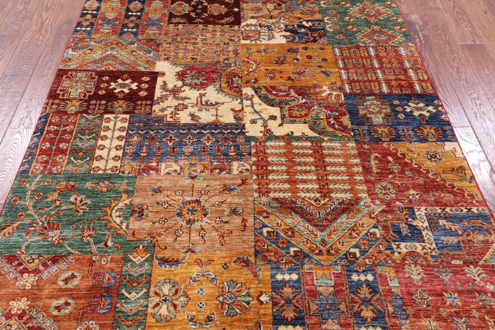 Super Kazak Handmade Wool Rug 5' 7" X 7' 8" Q11090