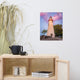 Marblehead Lighthouse at Sunset Coastal Landscape Unframed Wall Art Prints, 16" X 20"