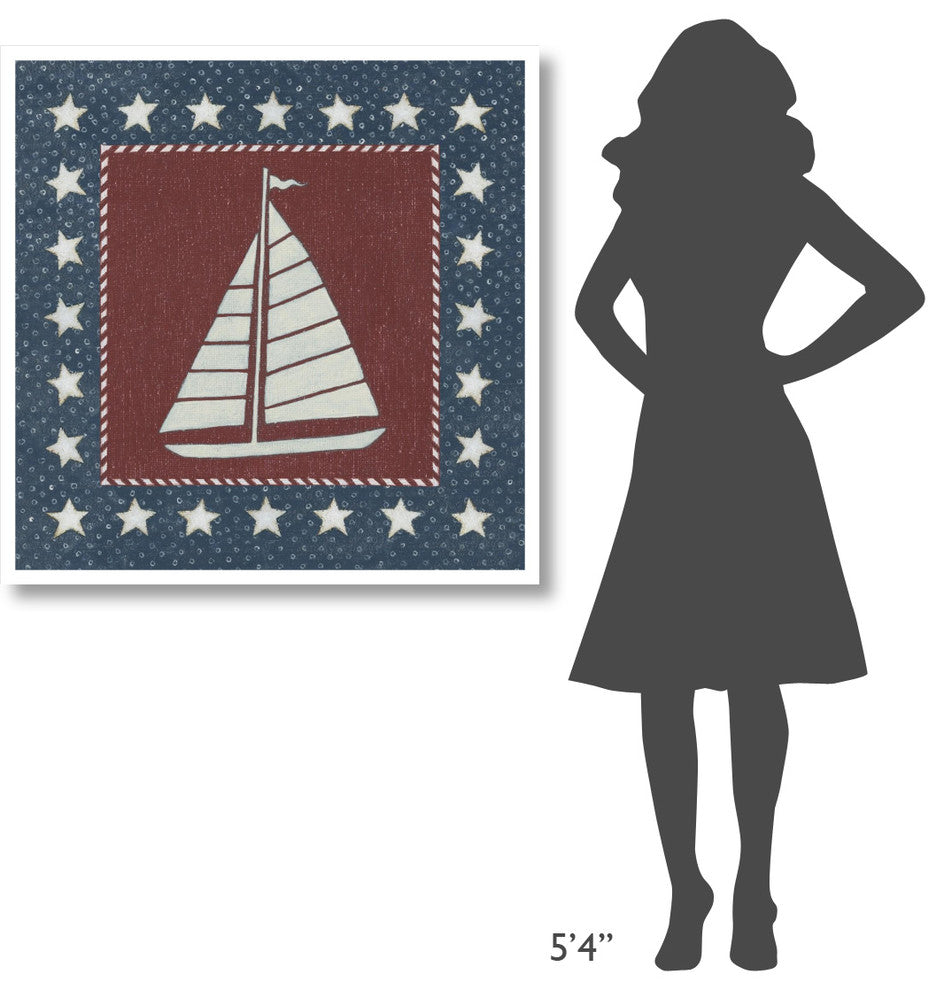 "Coastal Americana I" Digital Paper Print by David Carter Brown, 38"x38"