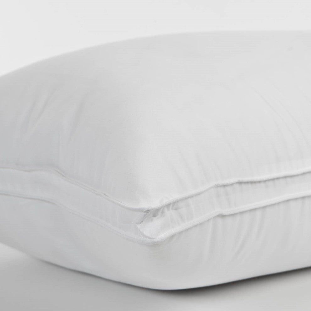 2-Pack Gusseted Microfiber Gel Filled Soft Stomach Sleeper Pillows, Queen