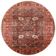 Ahgly Company Indoor Round Mid-Century Modern Area Rugs, 4' Round