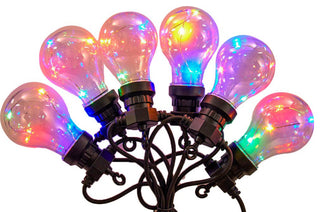 Kurt Adler 40-Light Edison Bulb Set With Multi-Colored Fairy Lights