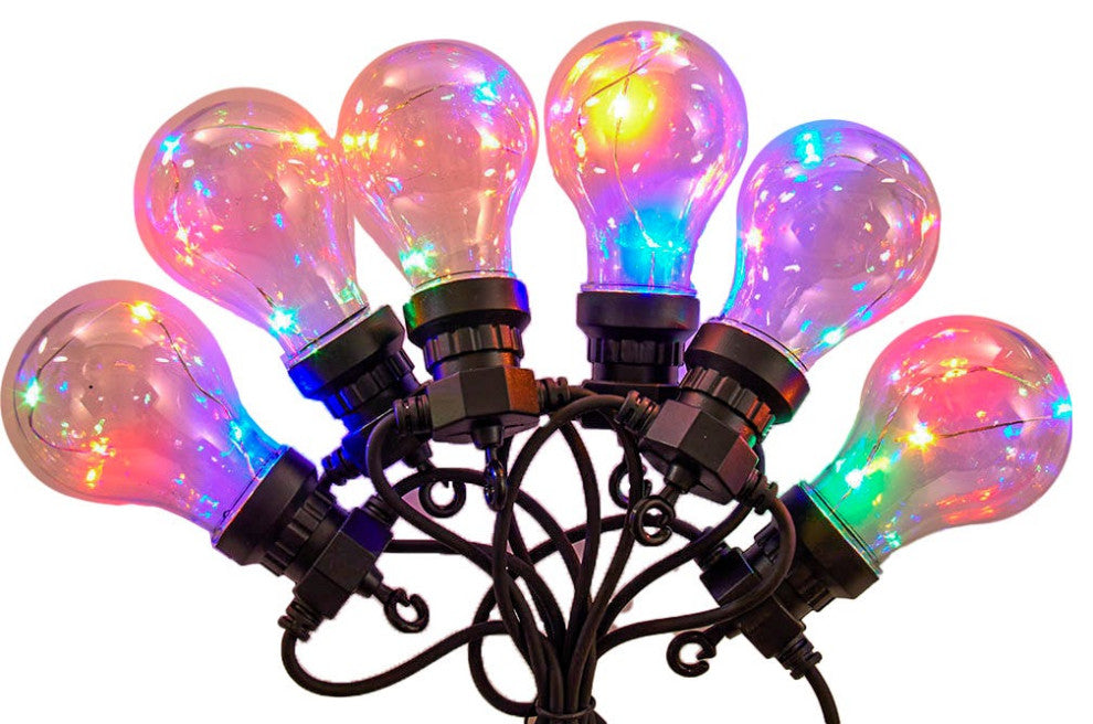 Kurt Adler 40-Light Edison Bulb Set With Multi-Colored Fairy Lights