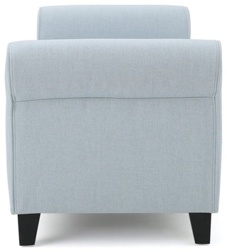 GDF Studio Keiko Contemporary Rolled Arm Fabric Storage Ottoman Bench
