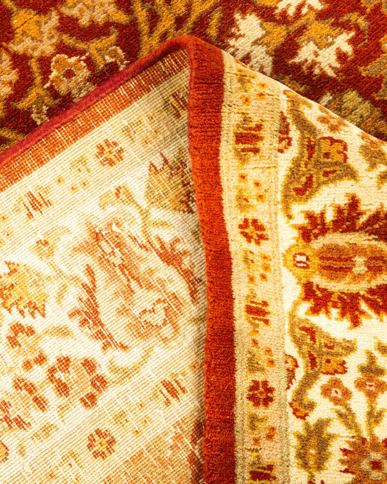 Mogul, One-of-a-Kind Hand-Knotted Area Rug Orange, 3'1"x13'4"