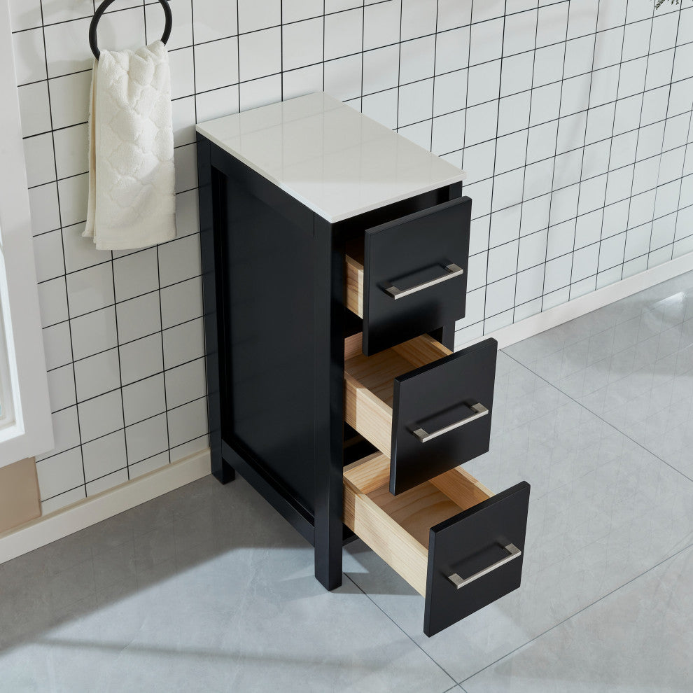 Vanity Art Vanity Cabinet, 12", Espresso