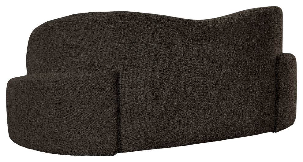 Principessa Boucle Fabric Chair, Brown, Loveseat