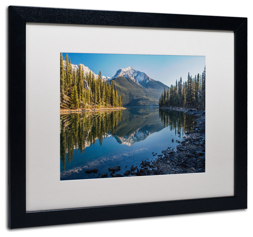 'Jasper Morning' Matted Framed Canvas Art by Pierre Leclerc