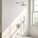 10" Wall Shower System with Tub Shower Faucet Set, Chrome