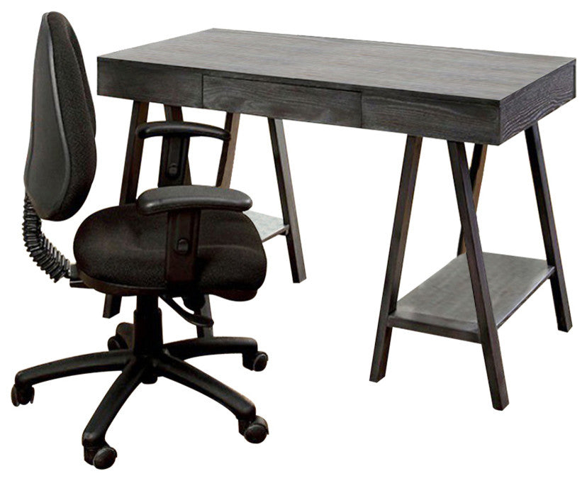 Surrey Traditional Style Desk , Gray